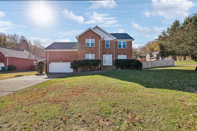 front of property with a front yard