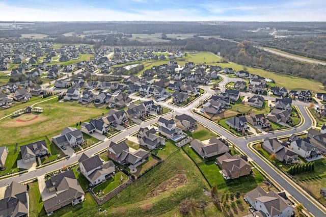 birds eye view of property