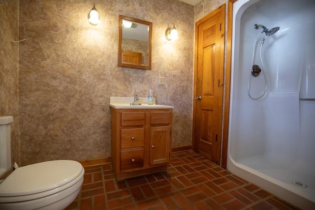 432 Menees Ln, Madison, TN 37115 - full bath featuring brick floors, toilet, and vanity