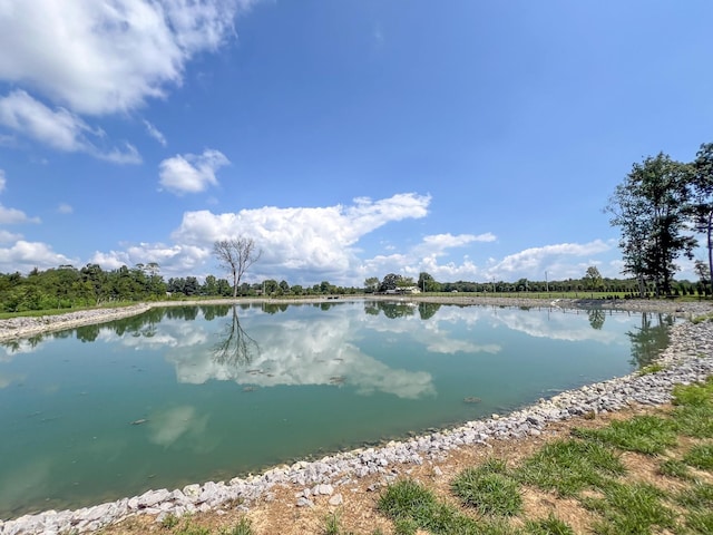 view of water feature