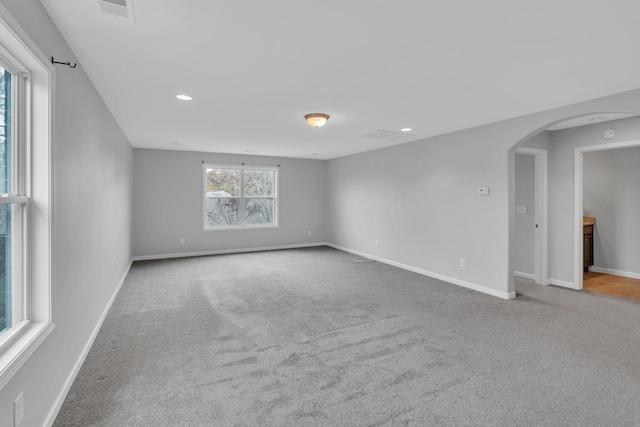 view of carpeted empty room