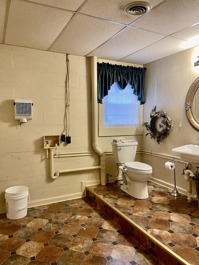 bathroom with toilet and sink