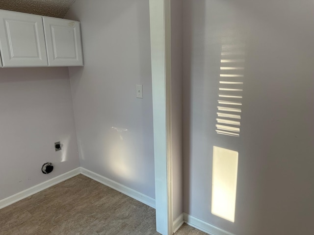 clothes washing area featuring electric dryer hookup