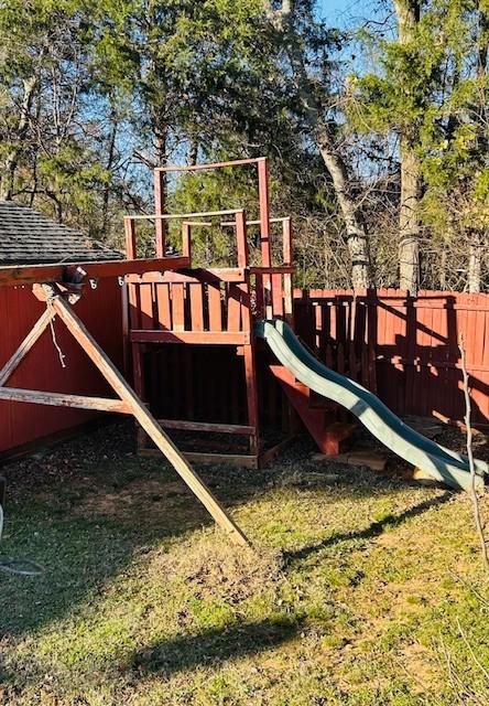 view of jungle gym