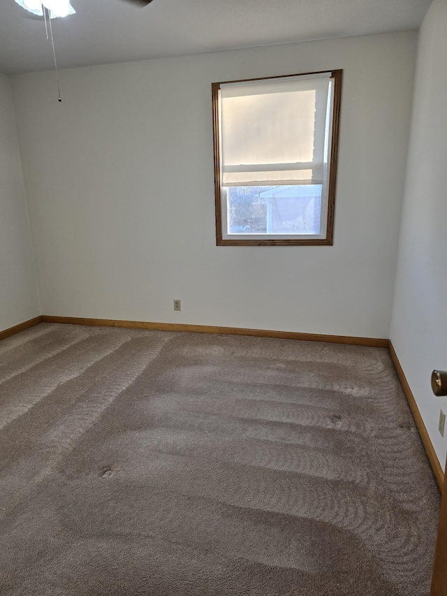 view of carpeted empty room