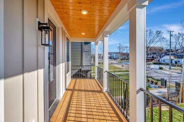 view of balcony