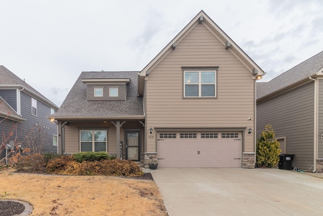 view of front of home featuring a garage