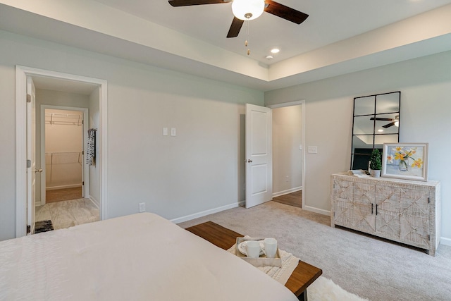 0 Larry Cir, Mount Pleasant, TN 38474 - bedroom with light carpet, recessed lighting, ensuite bathroom, and ceiling fan