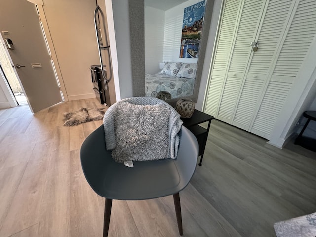 interior space featuring hardwood / wood-style floors