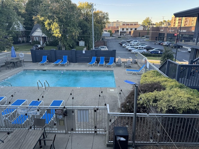 view of pool with a patio