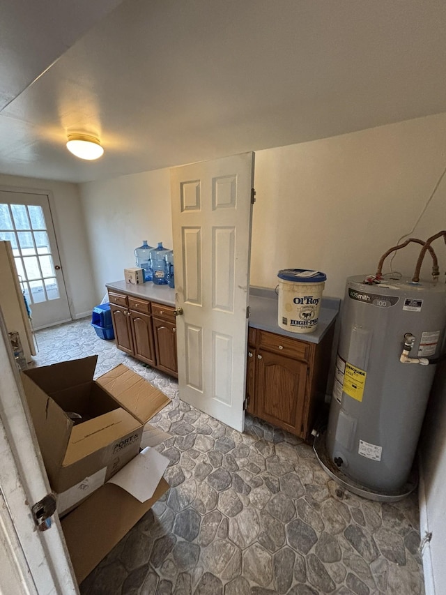 kitchen featuring electric water heater