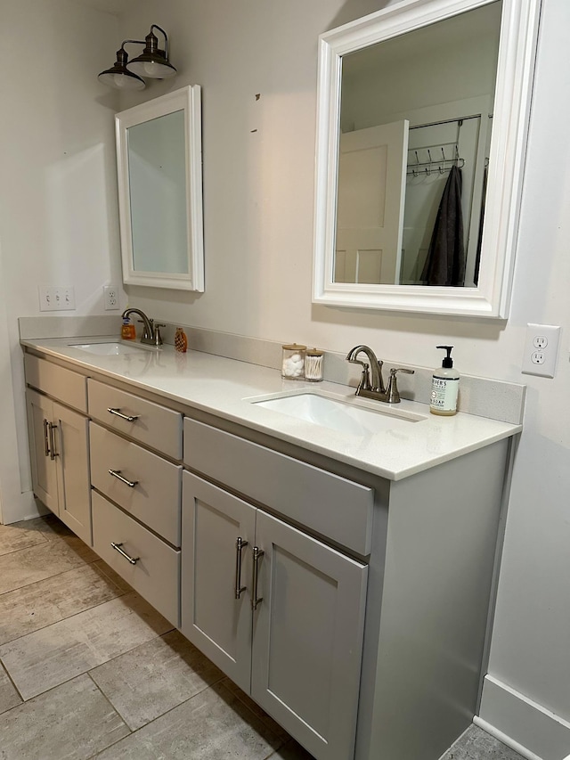 bathroom with vanity