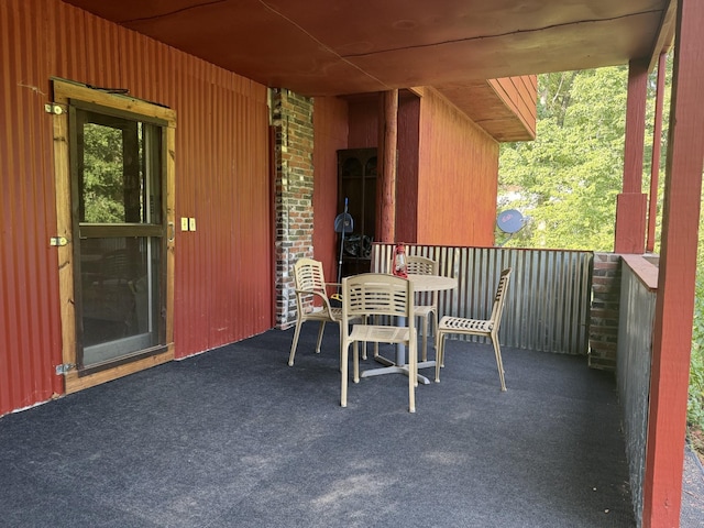 view of patio / terrace featuring covered porch