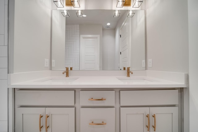 bathroom with vanity