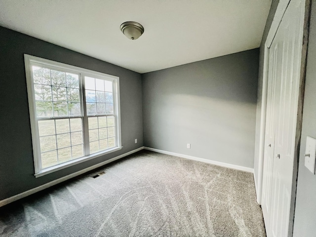 view of carpeted empty room