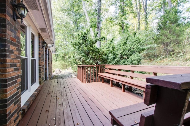 view of wooden terrace