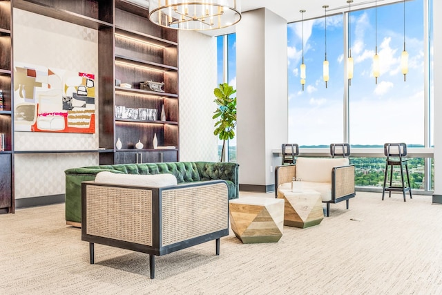 1616 W End Ave Unit 2011, Nashville, TN 37203 - lobby with a wall of windows