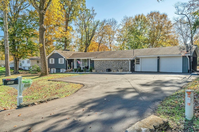 ranch-style house with a garage