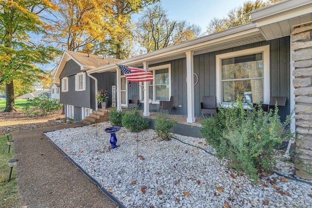 view of front of home