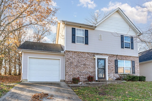 view of front of home featuring a garage