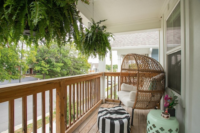 view of balcony