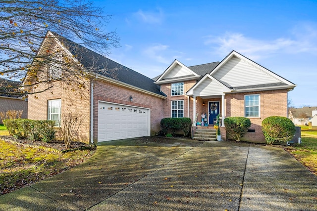 view of front property featuring a garage