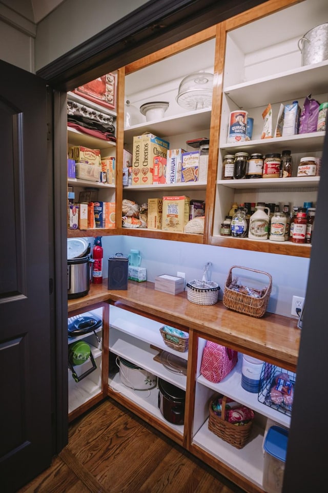 view of pantry