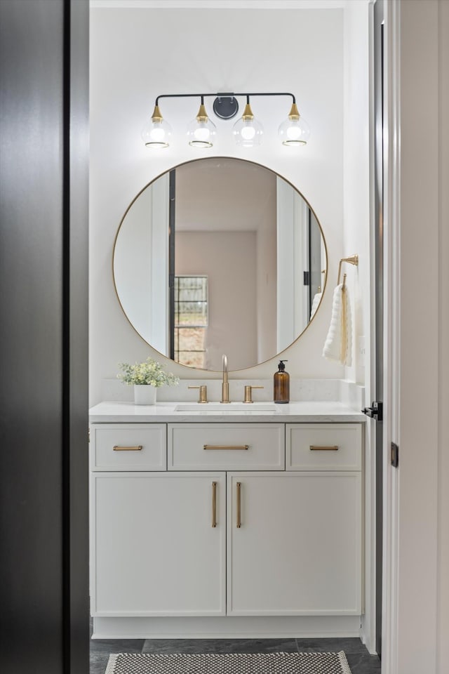 bathroom with vanity