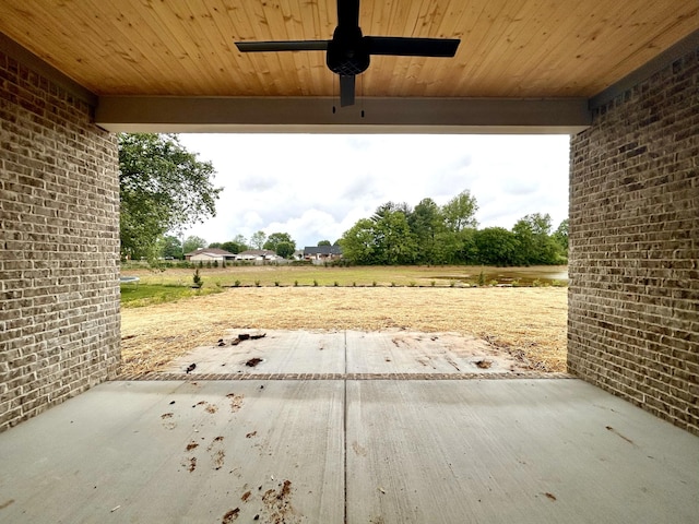 504 Gresham Ln, Murfreesboro, TN 37129 - view of patio featuring ceiling fan