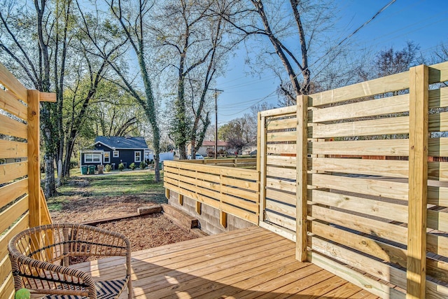 view of wooden terrace