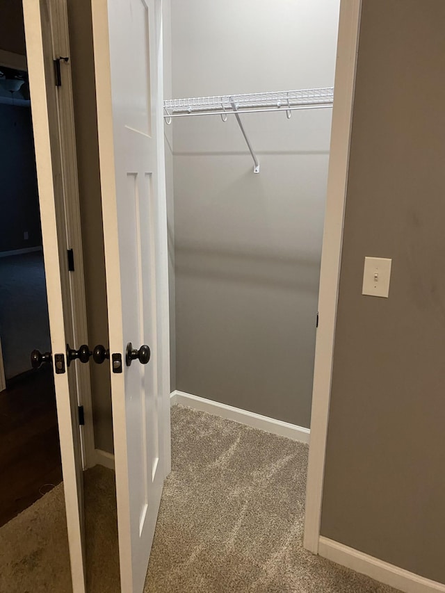 view of closet