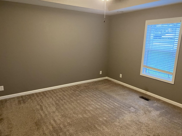 view of carpeted empty room