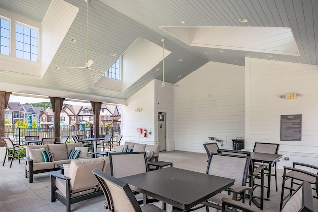 view of patio / terrace featuring an outdoor living space