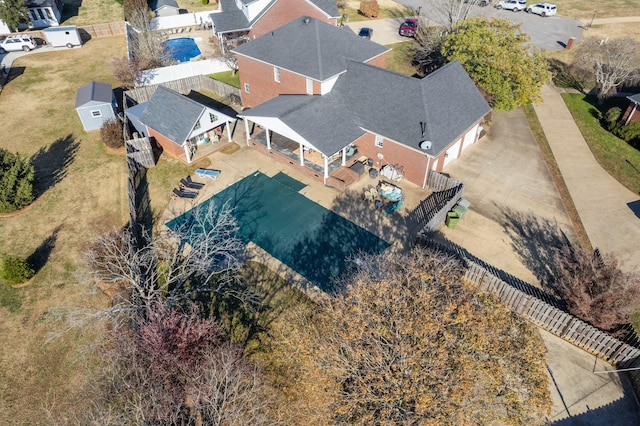 birds eye view of property