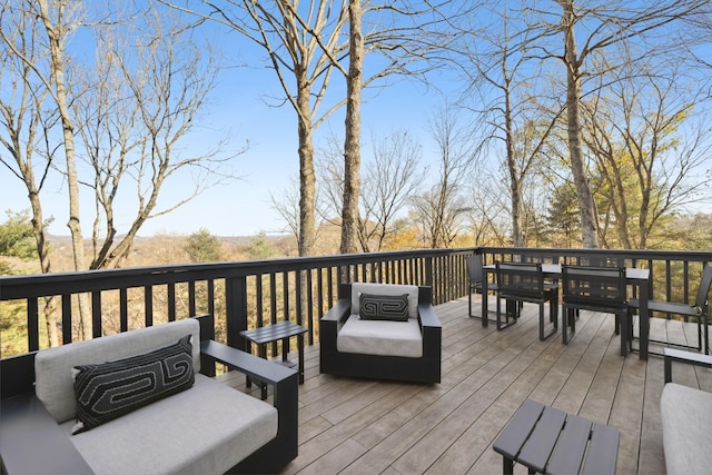 view of wooden terrace