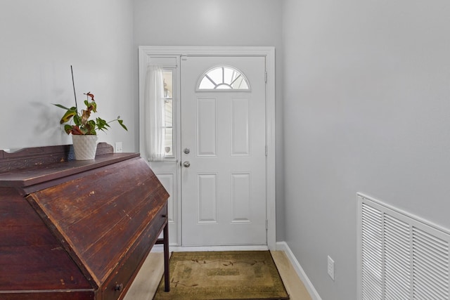 entrance foyer with hardwood / wood-style flooring