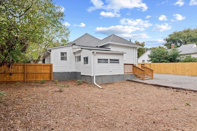 view of back of property