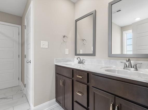 bathroom featuring vanity