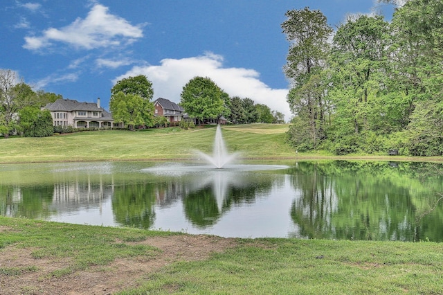 view of water feature