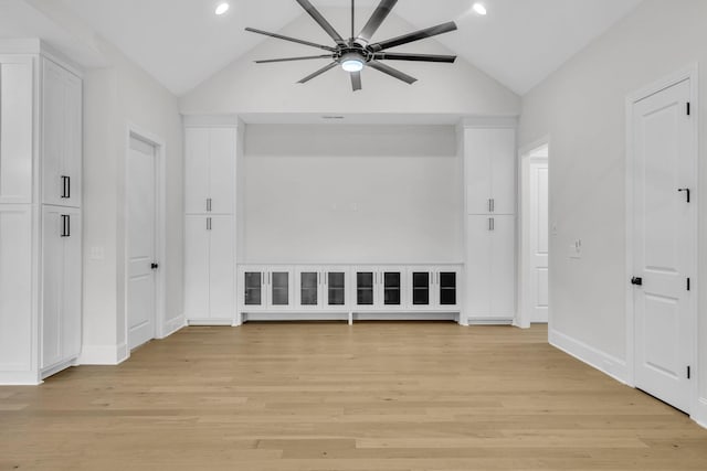 521 Matthew Miller Dr, Smyrna, TN 37167 - hallway with lofted ceiling, light wood-type flooring, and recessed lighting