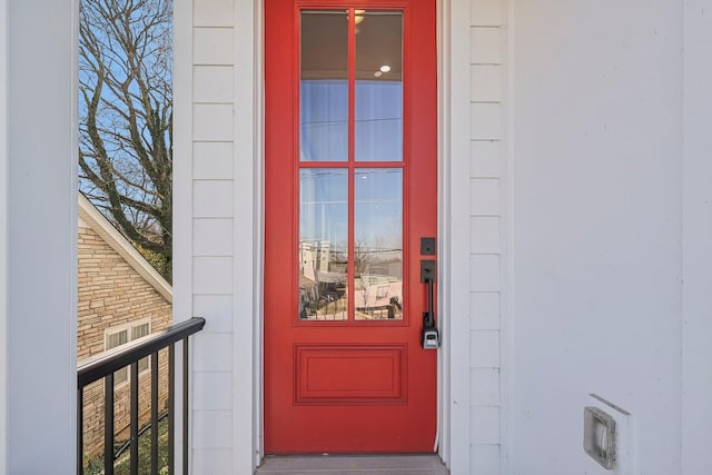 view of entrance to property