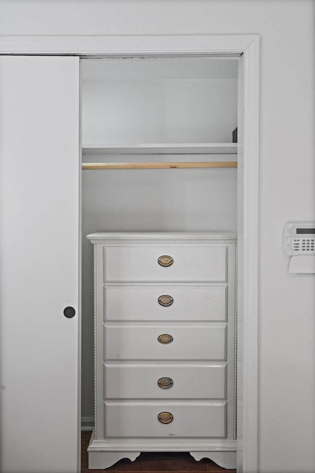 view of closet