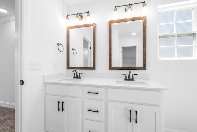 bathroom with vanity