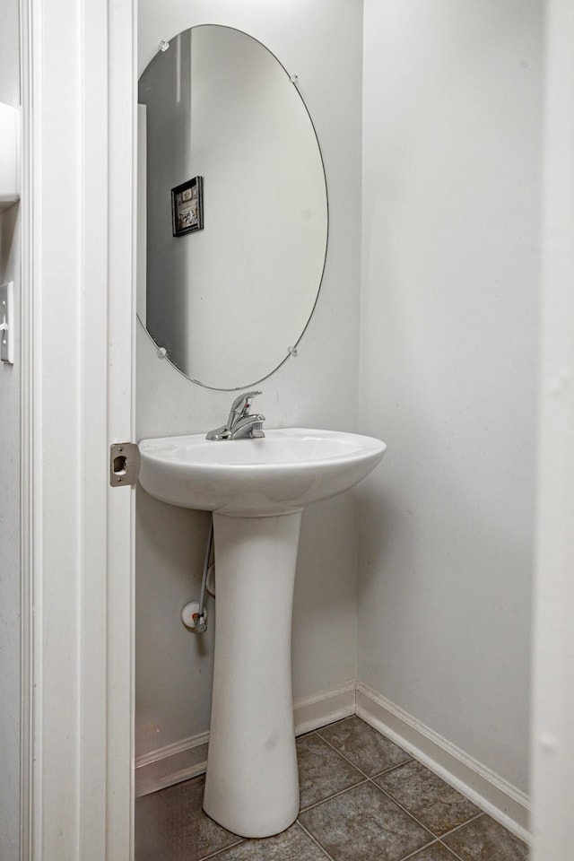 bathroom featuring tile patterned flooring