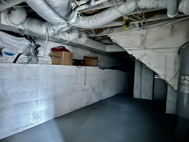 view of basement