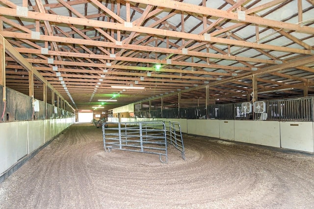 view of horse barn