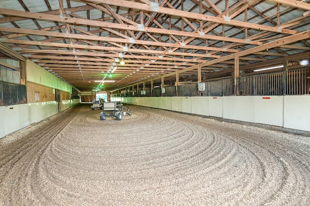 view of horse barn