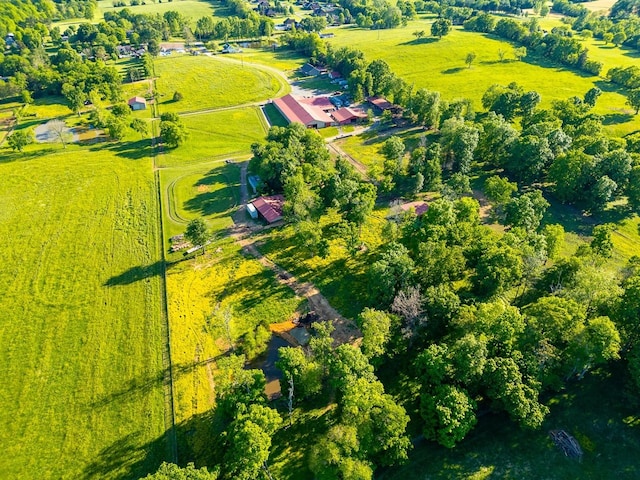 drone / aerial view featuring a rural view