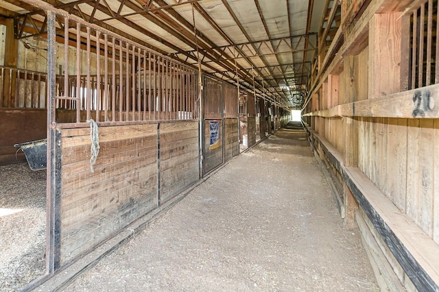 view of horse barn