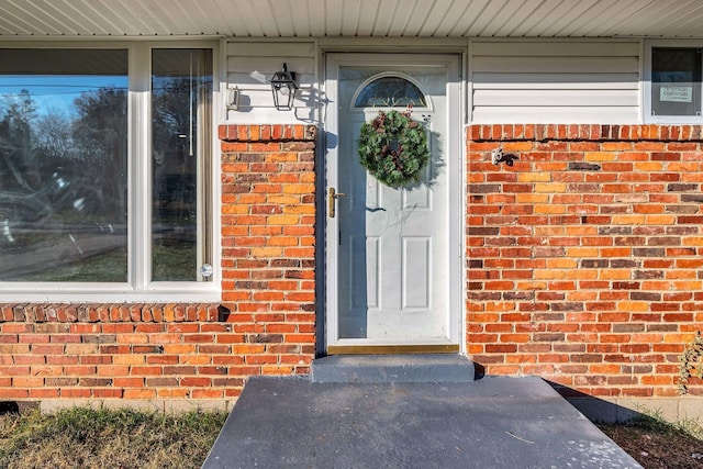 view of exterior entry